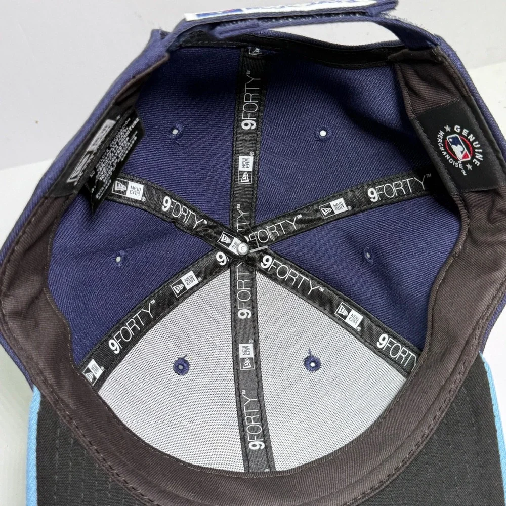 New Era 9FORTY Hat Mens OSFA Navy Blue Toronto Blue Jays MLB Adjustable Cap